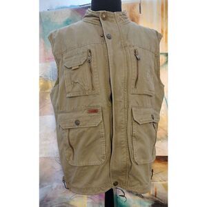 Nian Jeep X Large Outdoor Wear GreenTravel 11 Pocket Heavy Duty Vest Cotton